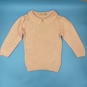 VINTAGE LOO & BOO SILK / LAMB WOOL Collard Sweater